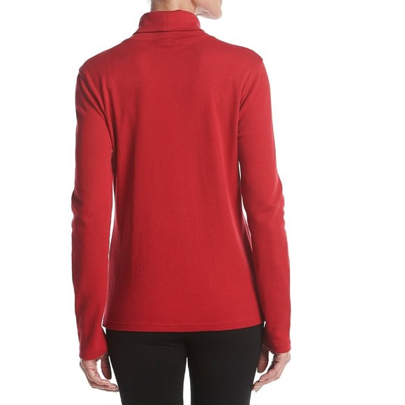 Womens Studio Works "MERRY" embellished Turtleneck Top Size Sm Med Large XL  NWT - Picture 2 of 4